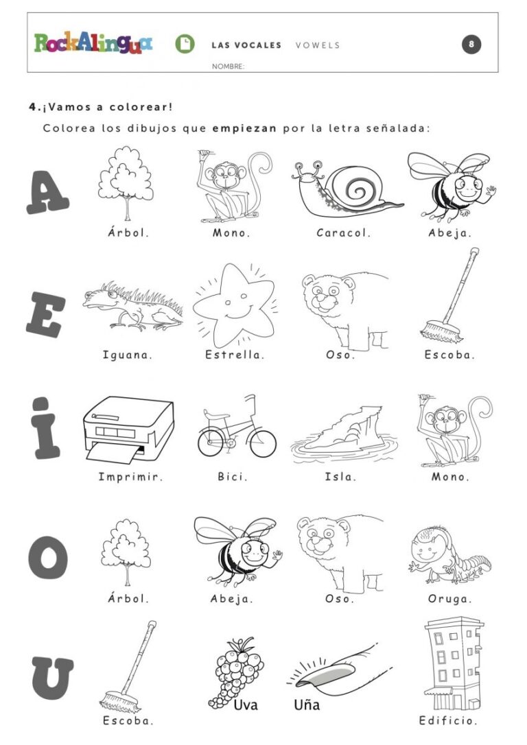 Vowels Worksheet For Kids