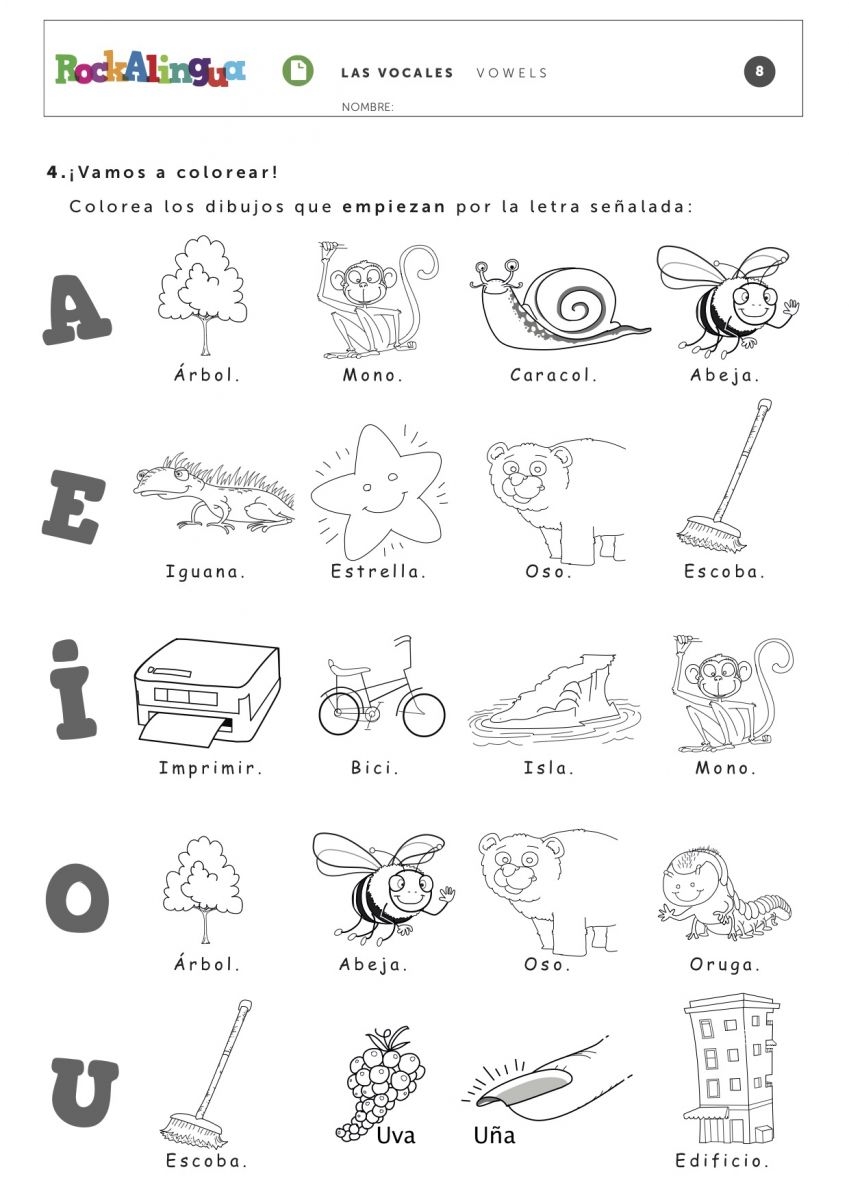 Vowels Worksheet For Kids