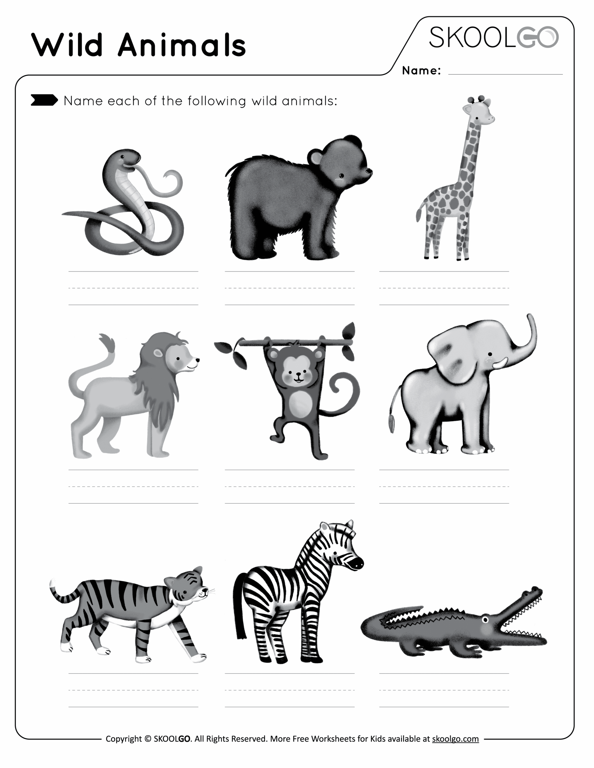 Free Mammals Worksheets For Kindergarten
