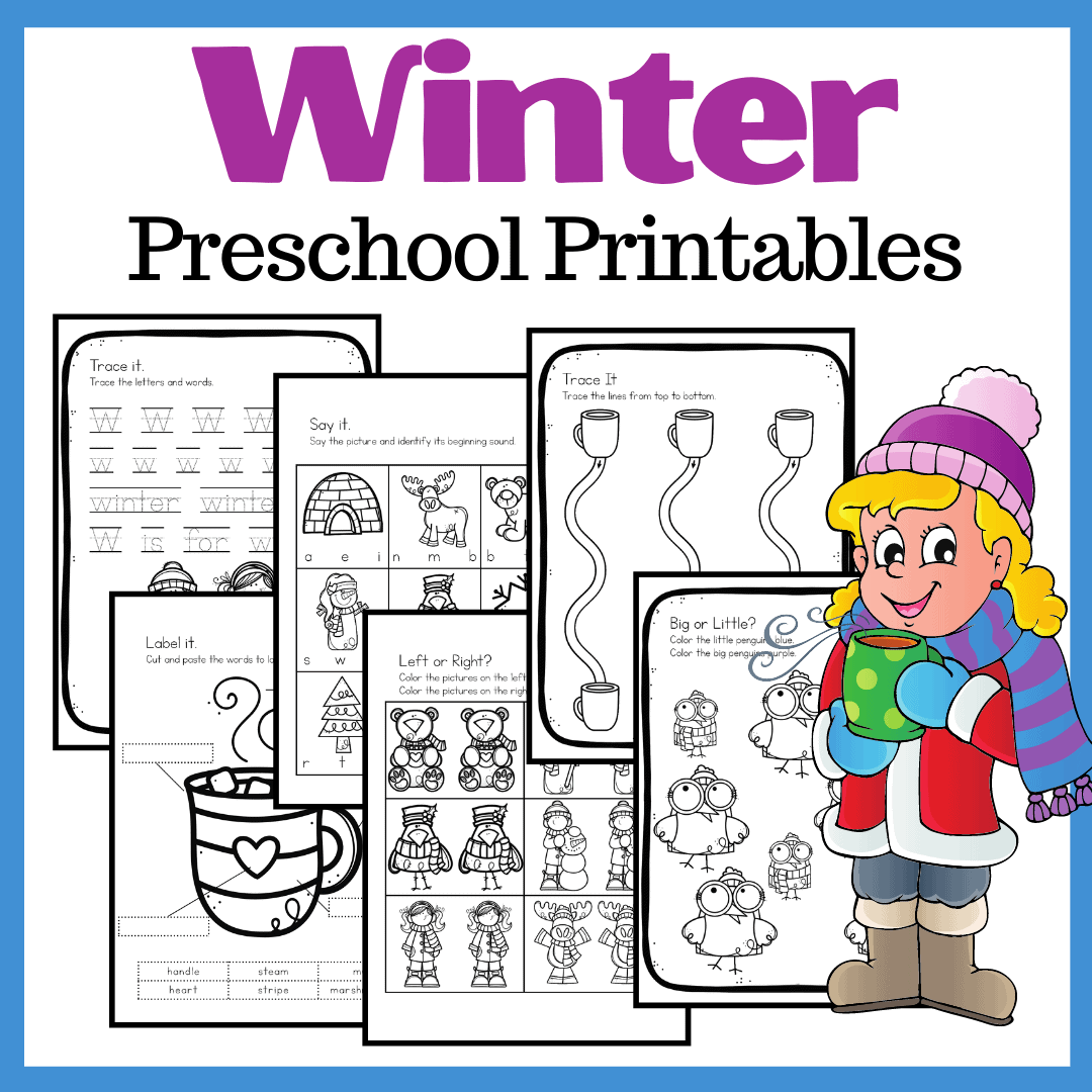 Kindergarten Winter Worksheets Free