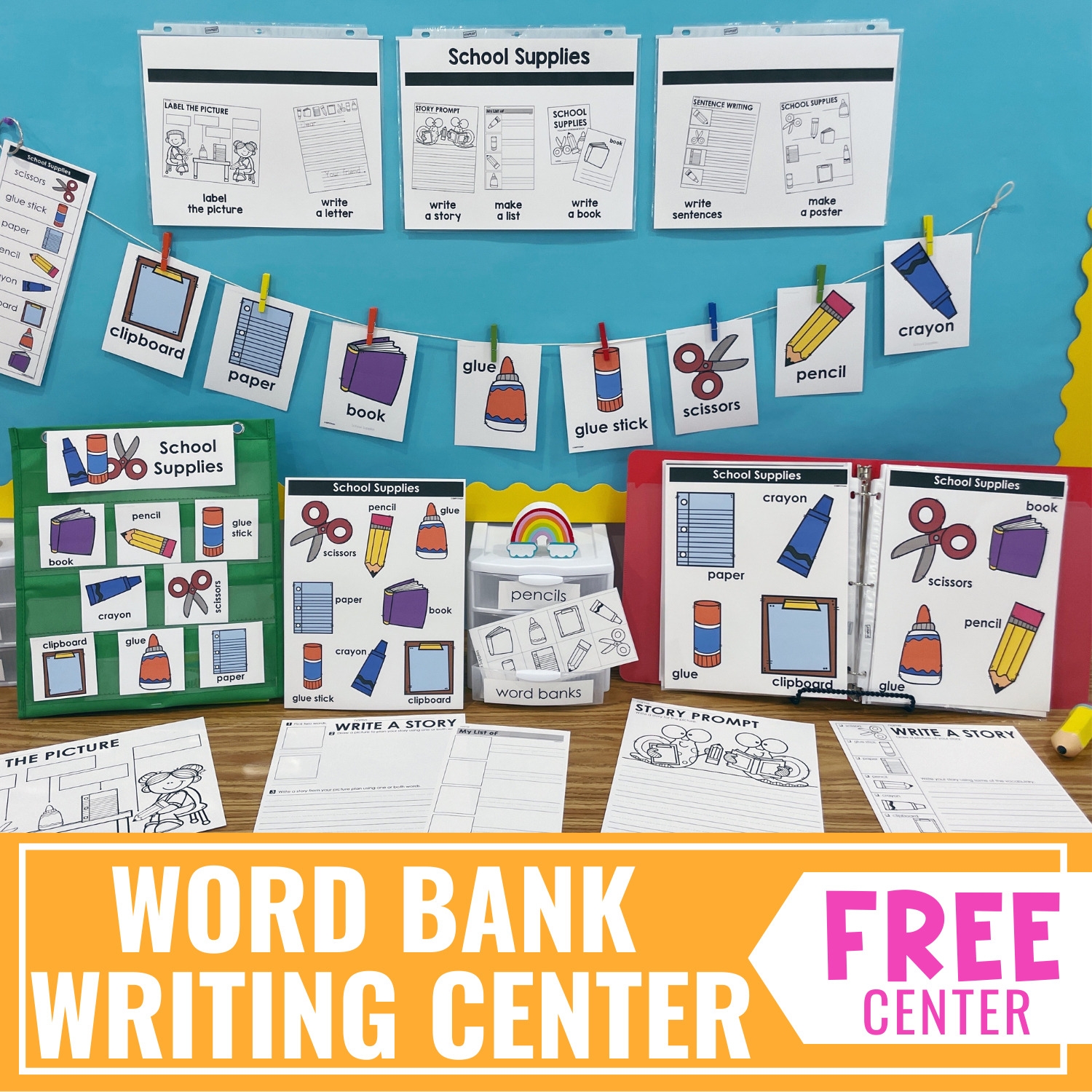 Word Bank Worksheets For Kindergarten