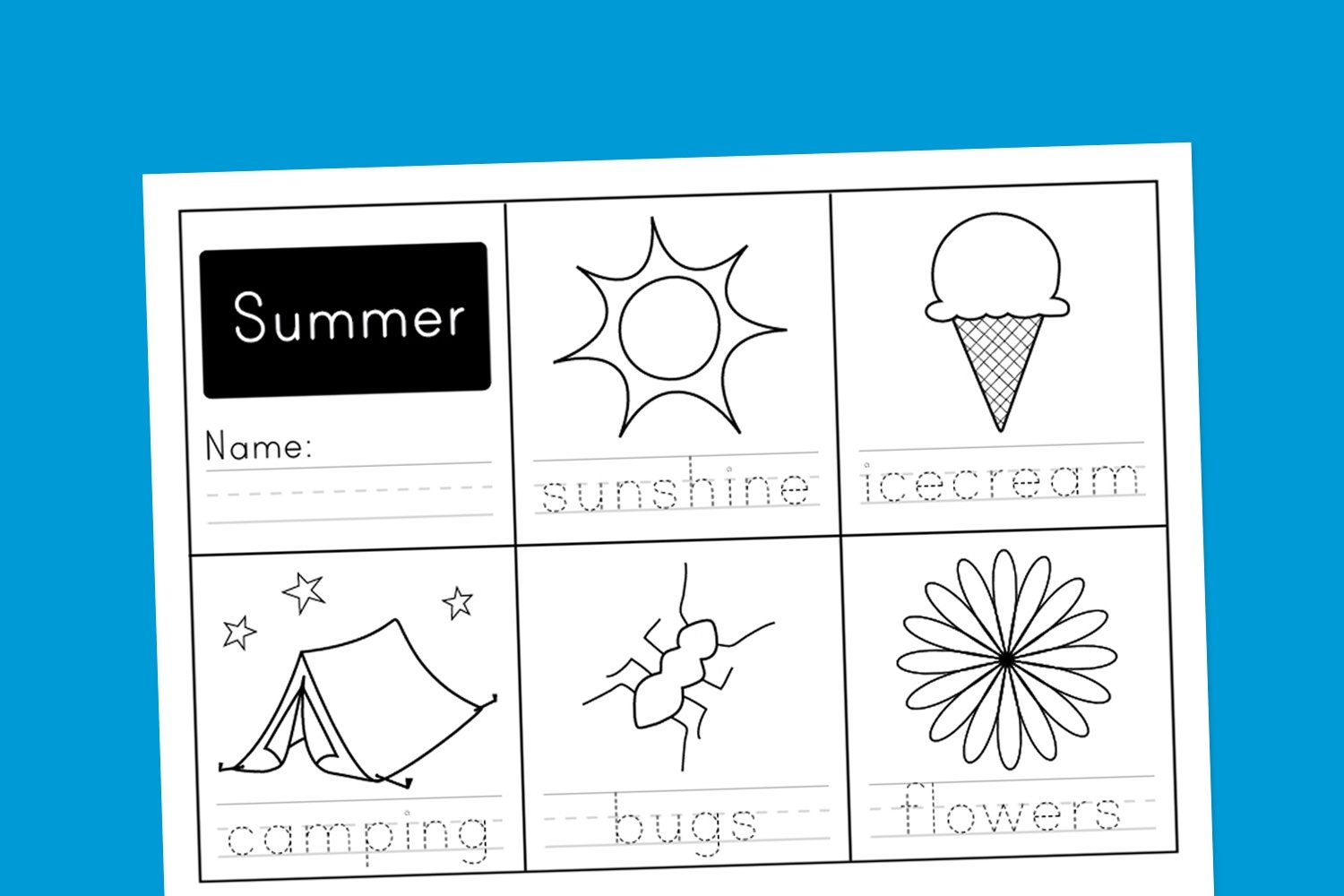 Free Printable Summer Worksheets For Kindergarten Free Printable Summer Worksheets For Kindergarten