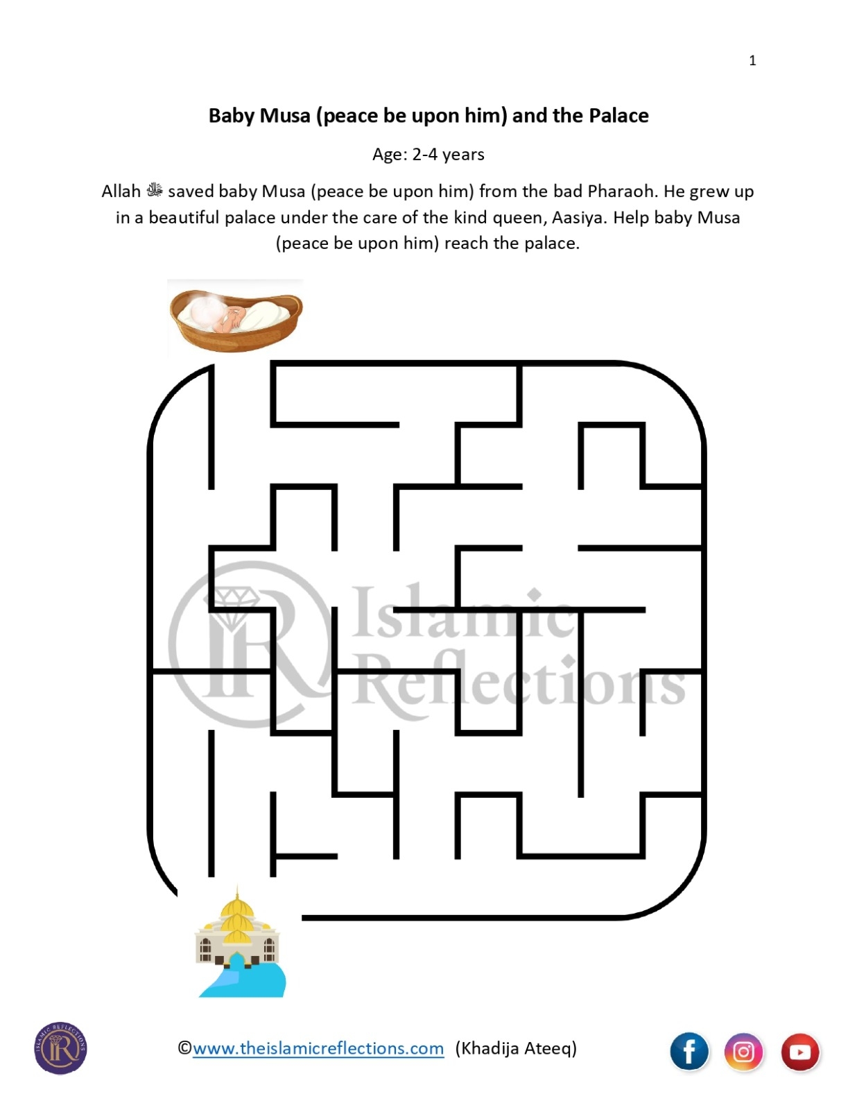 Worksheets Age 2 4 Archives Islamic Reflections