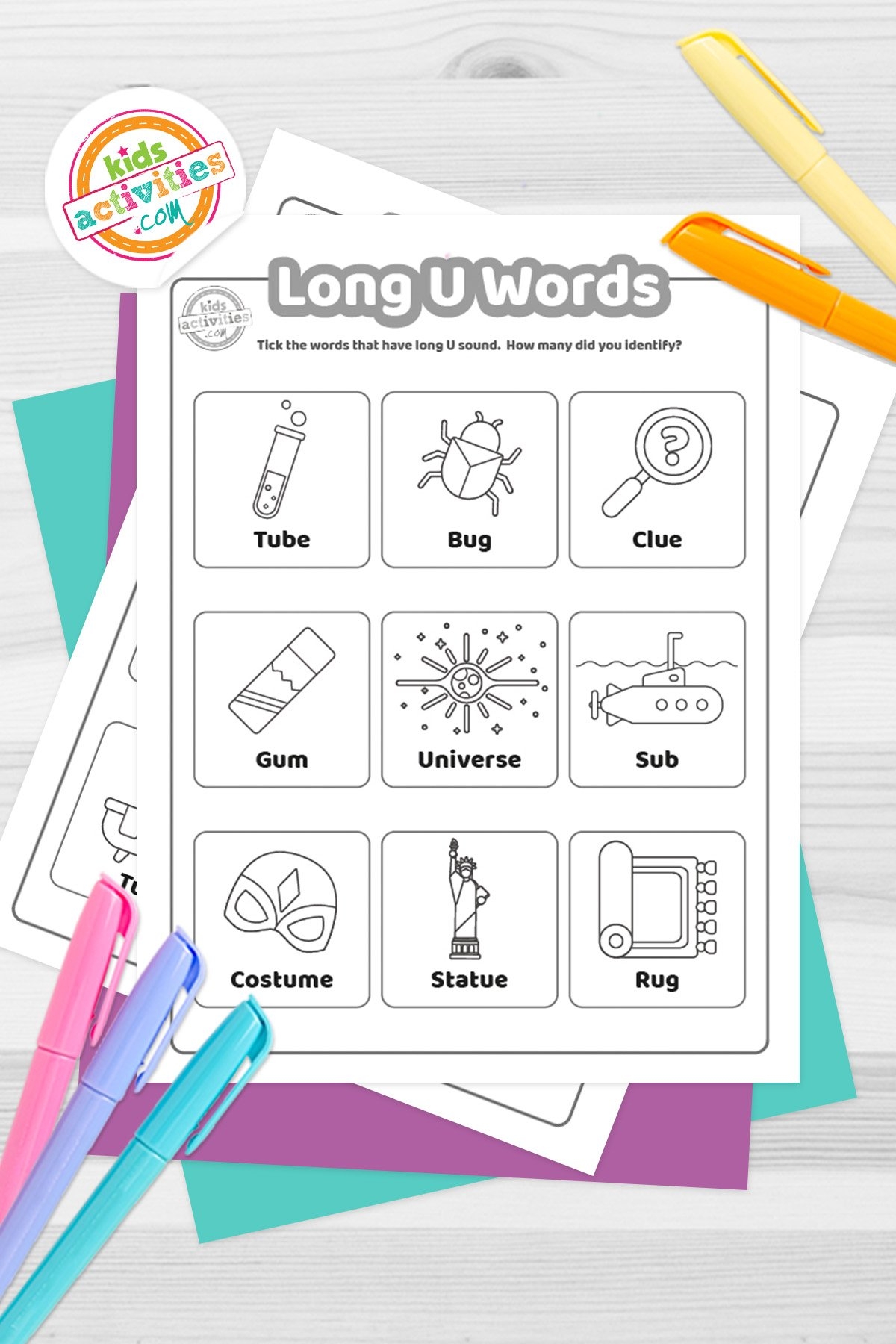 Free Kindergarten Long U Worksheets Free Kindergarten Long U Worksheets