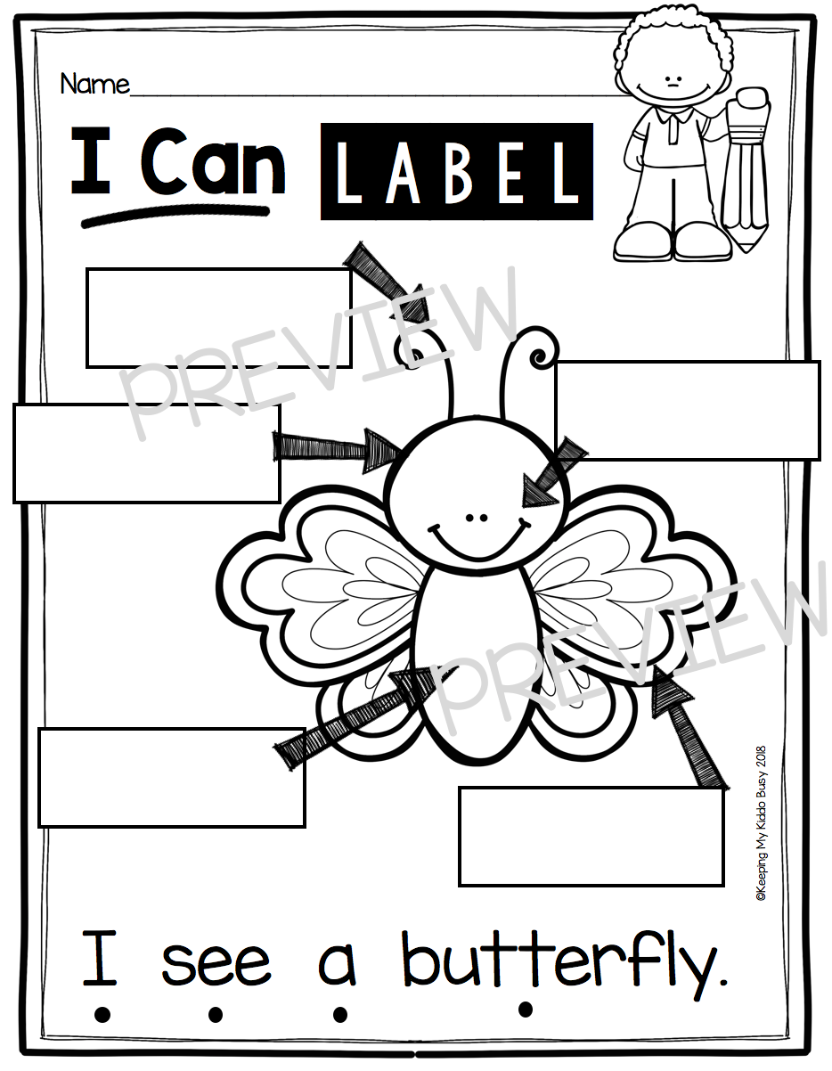 Writing At The Beginning Of The Year In Kindergarten LABELING Worksheets Library Writing At The Beginning Of The Year In Kindergarten LABELING Worksheets Library