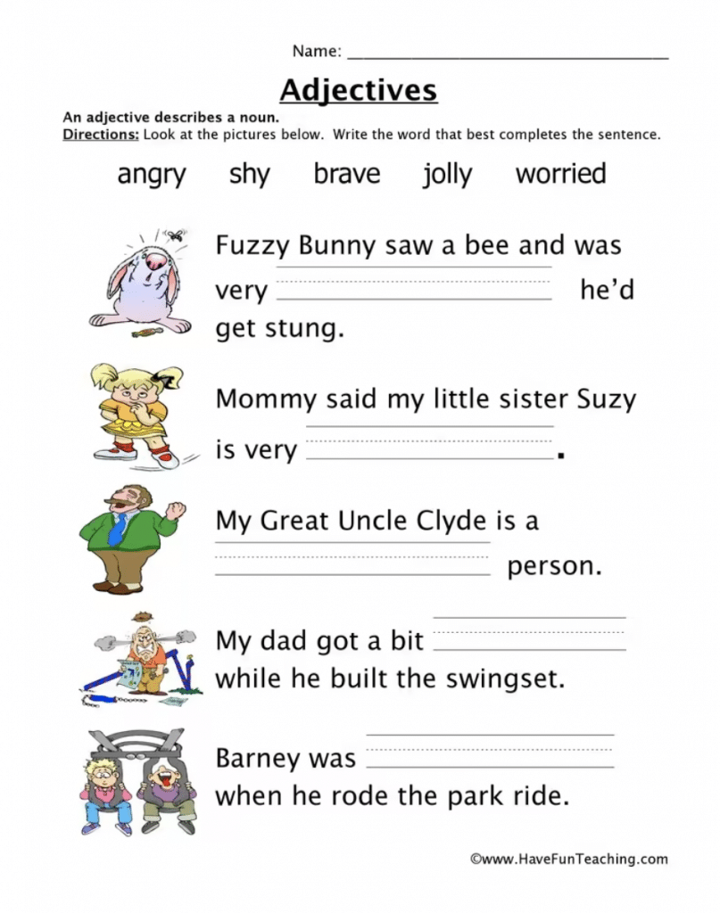 Free Printable First Grade Grammar Worksheets Free Printable First Grade Grammar Worksheets