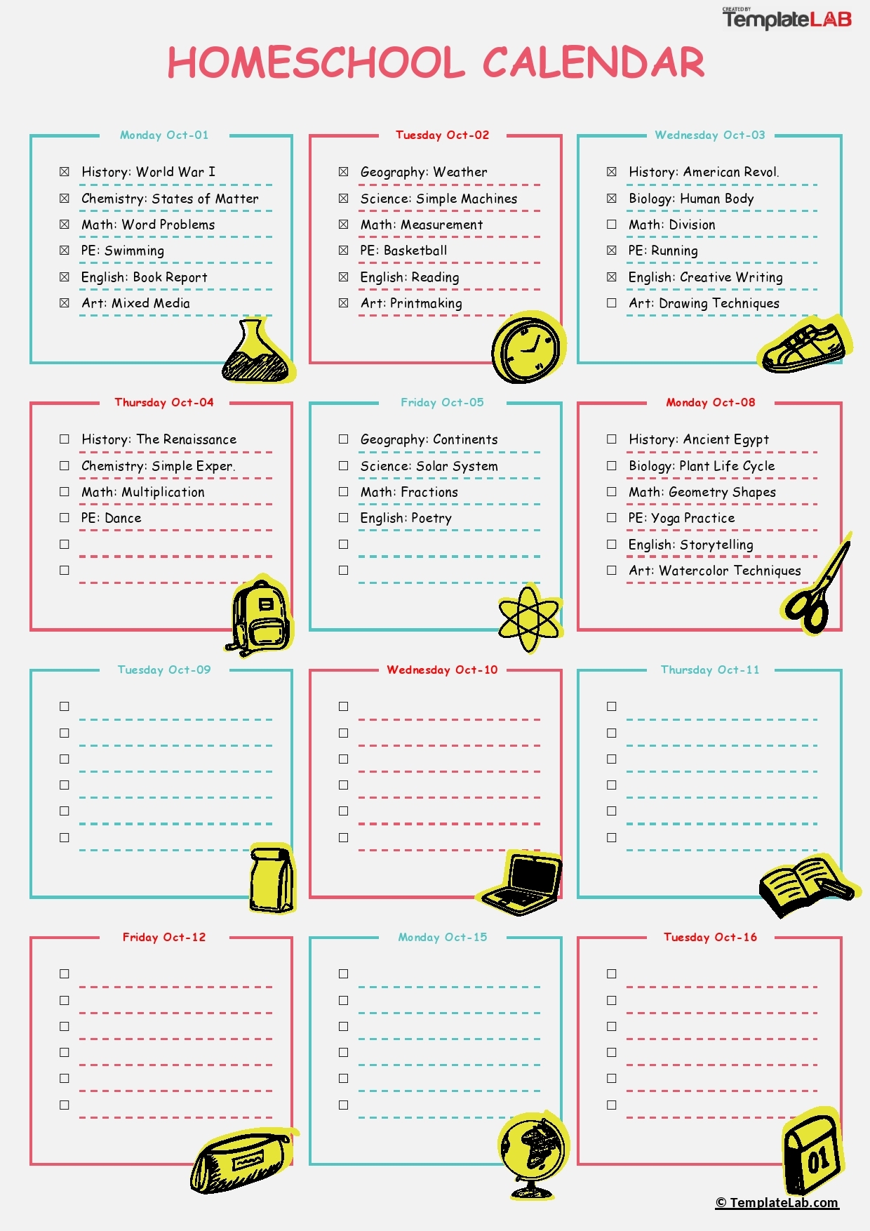 Preschool Printable Planner Homeschool Word Document Preschool Printable Planner Homeschool Word Document