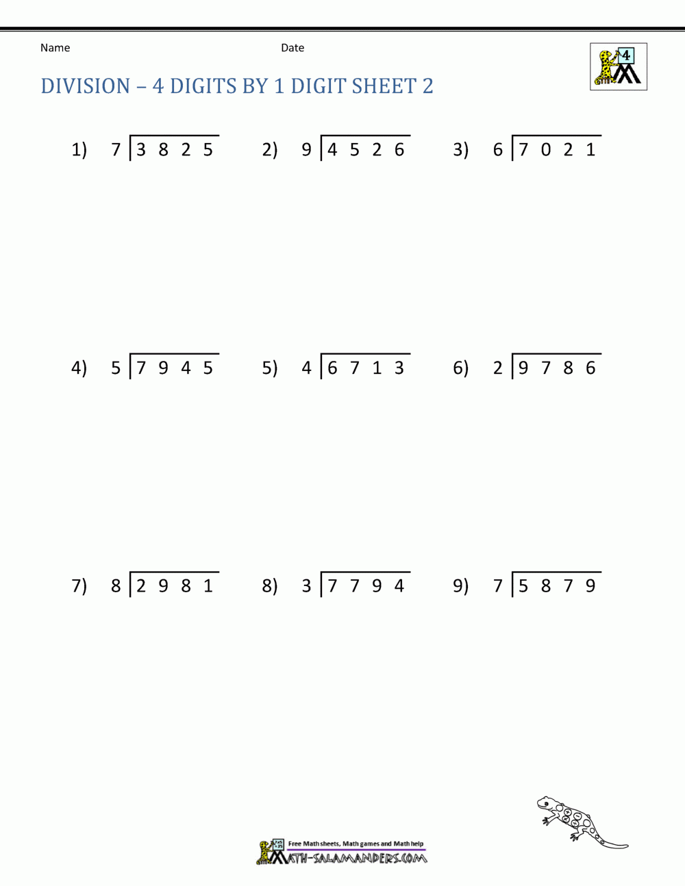 Long Division Printable Worksheets 4th Grade Long Division Printable Worksheets 4th Grade
