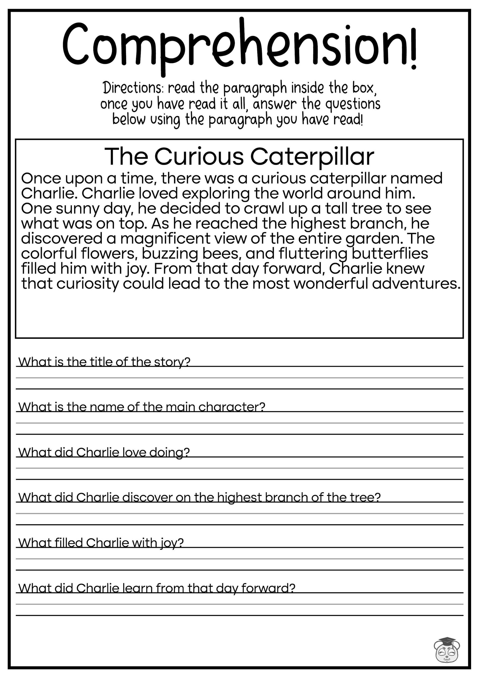 Reading Comprehension Worksheets Fifth Grade Reading Comprehension Worksheets Fifth Grade