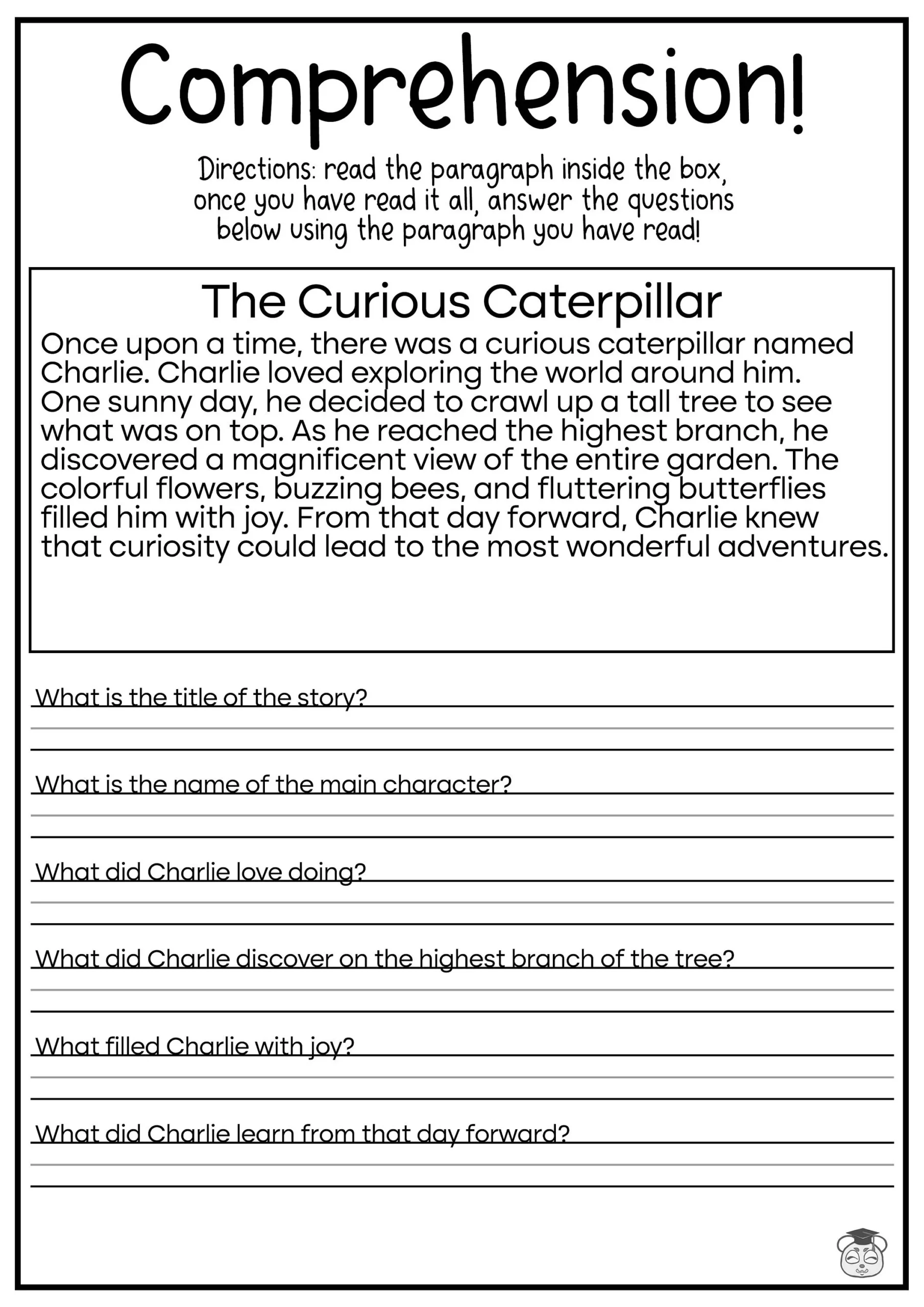 Printable Year 5 Reading Comprehension Worksheets Printable Year 5 Reading Comprehension Worksheets
