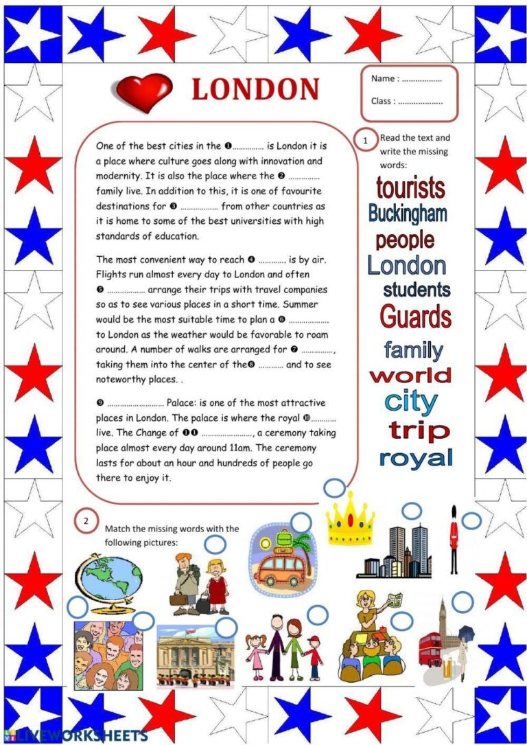 61901 London Landmarks Reading Comprehension Angie