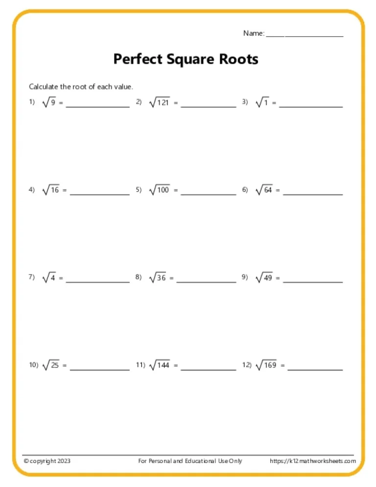 7th Grade Math Worksheets