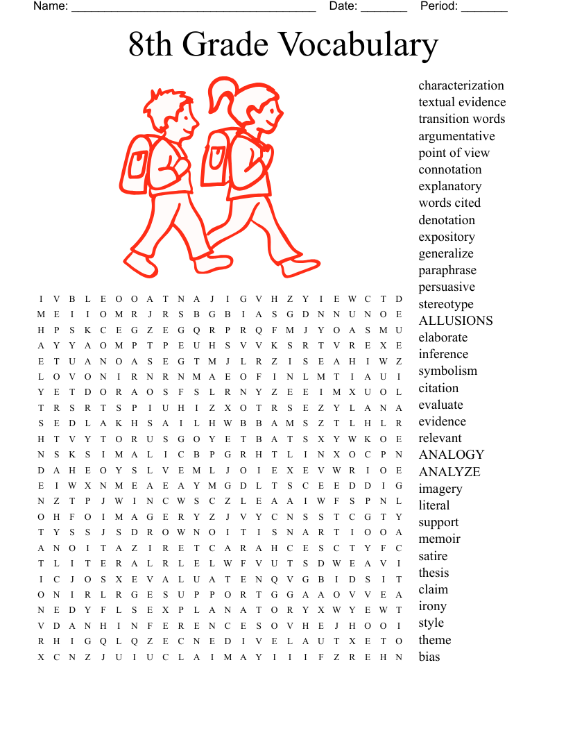 Free Printable Vocabulary Worksheets 8th Grade Free Printable Vocabulary Worksheets 8th Grade