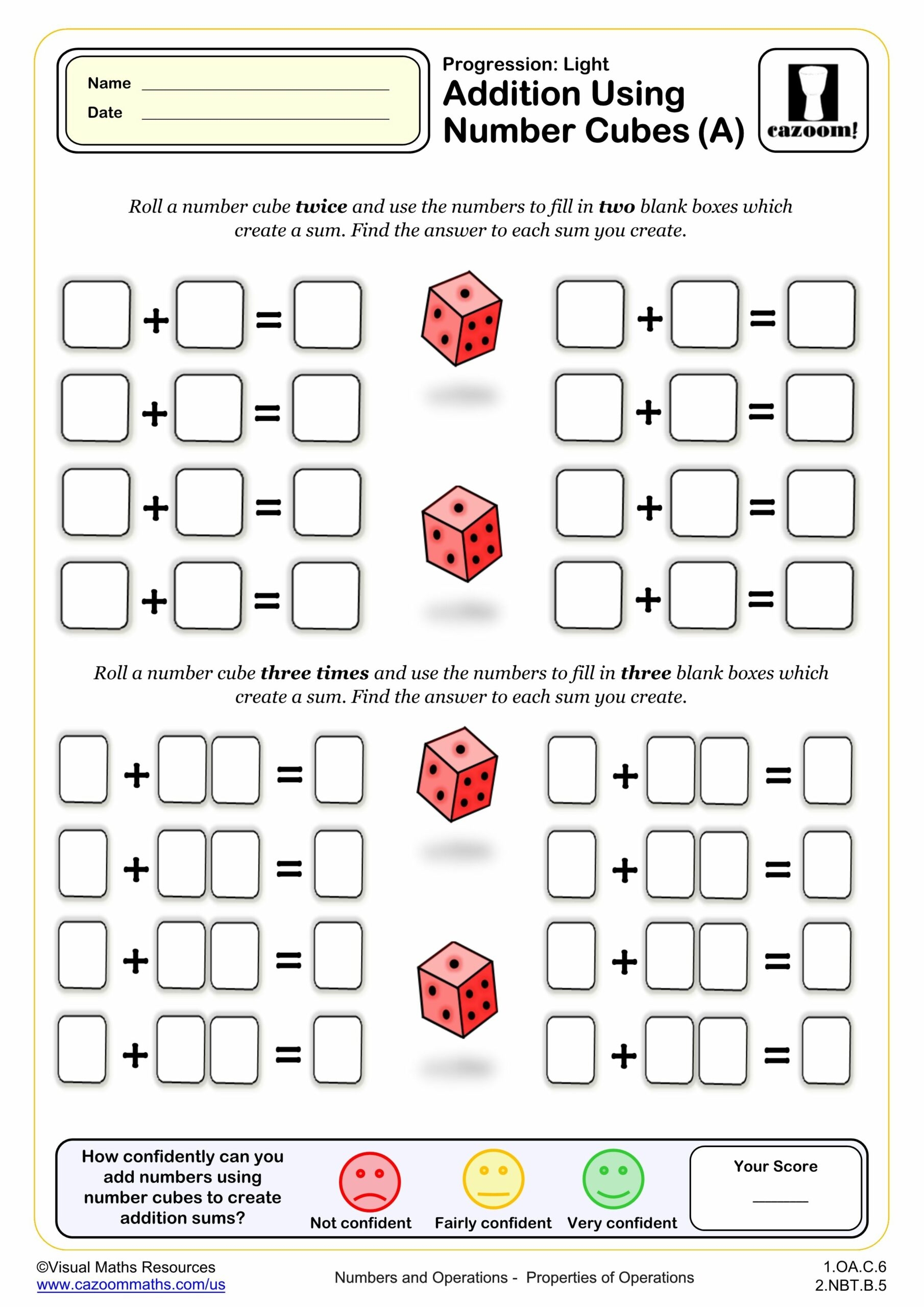Adding Cubes Picture Worksheets Printable Adding Cubes Picture Worksheets Printable