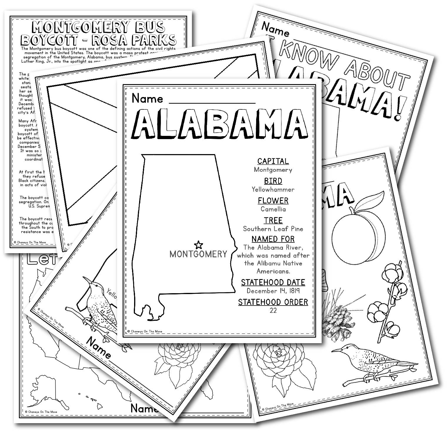 State Of Alabama Free Printable Worksheets State Of Alabama Free Printable Worksheets