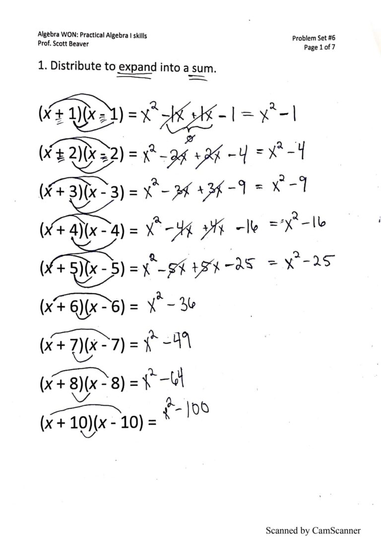 Algebra 1 Worksheets Easy Hard Science