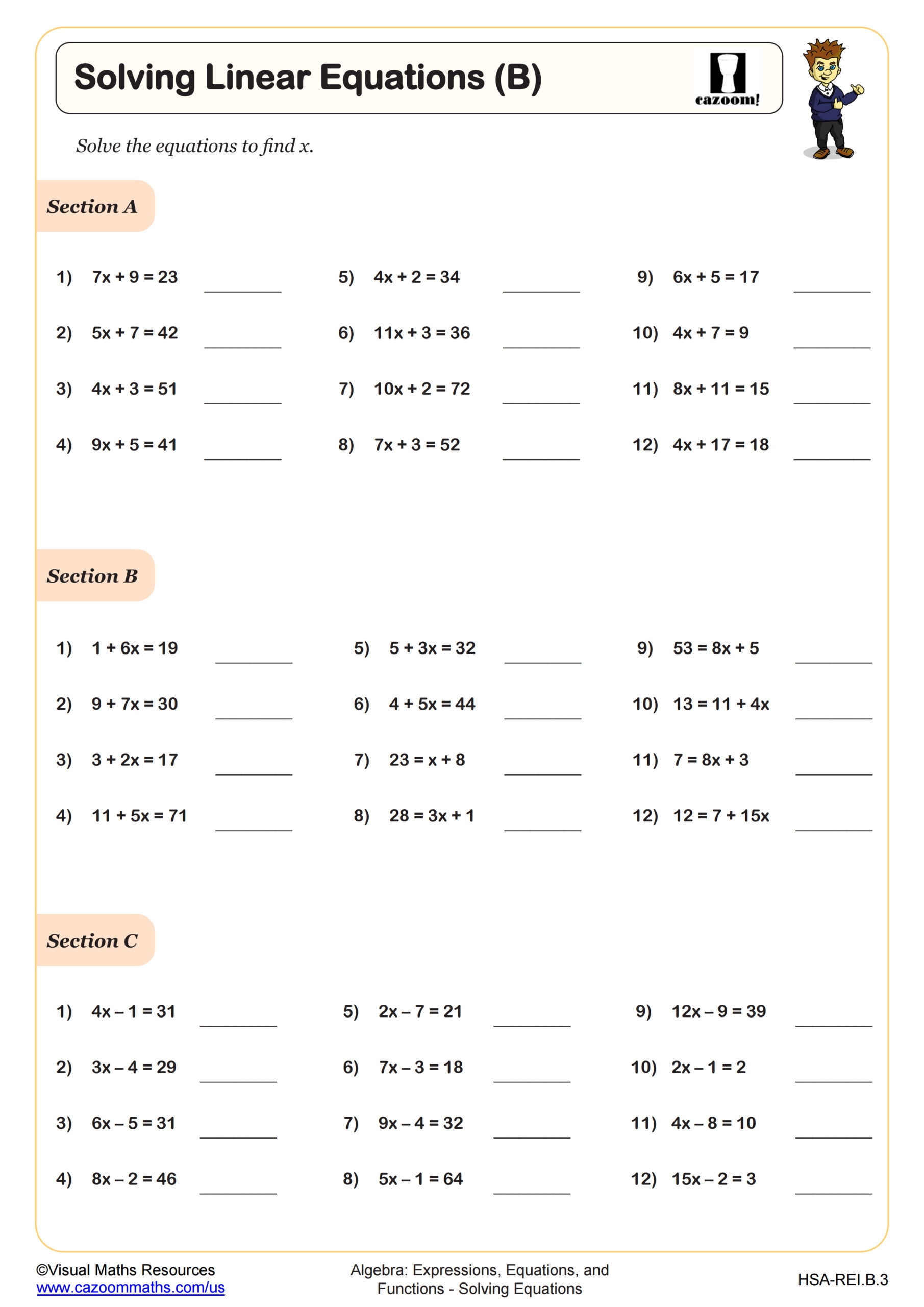 Printable Algebra 1 Worksheets With Answers Printable Algebra 1 Worksheets With Answers