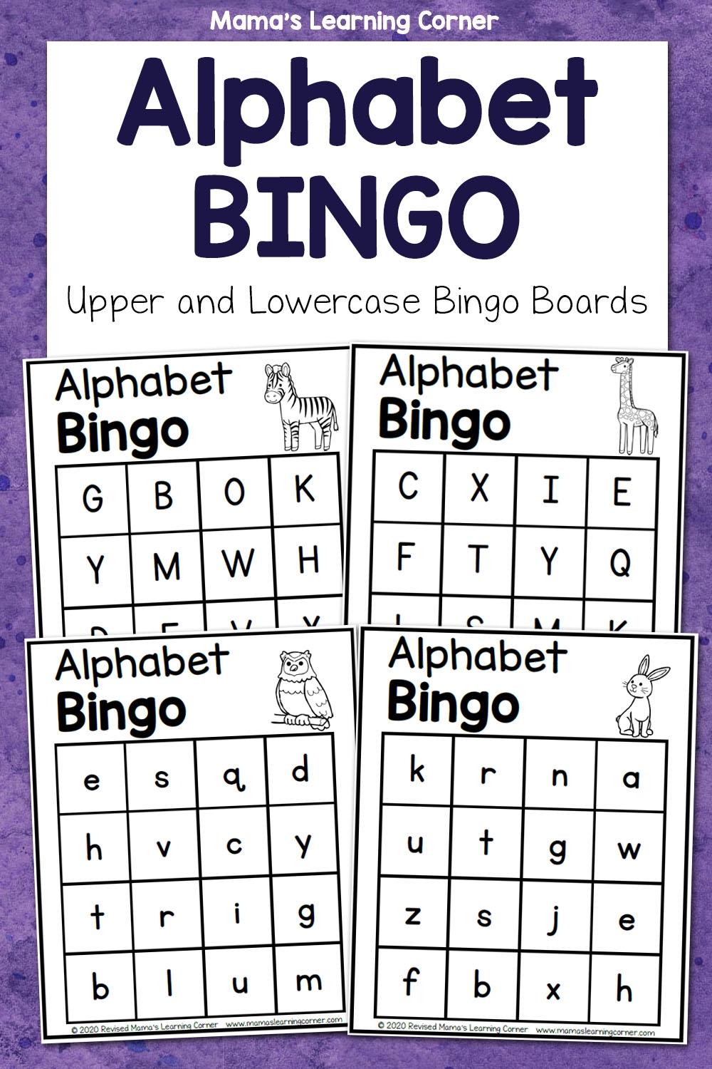 Preschool Alphabet Bingo Printable Preschool Alphabet Bingo Printable