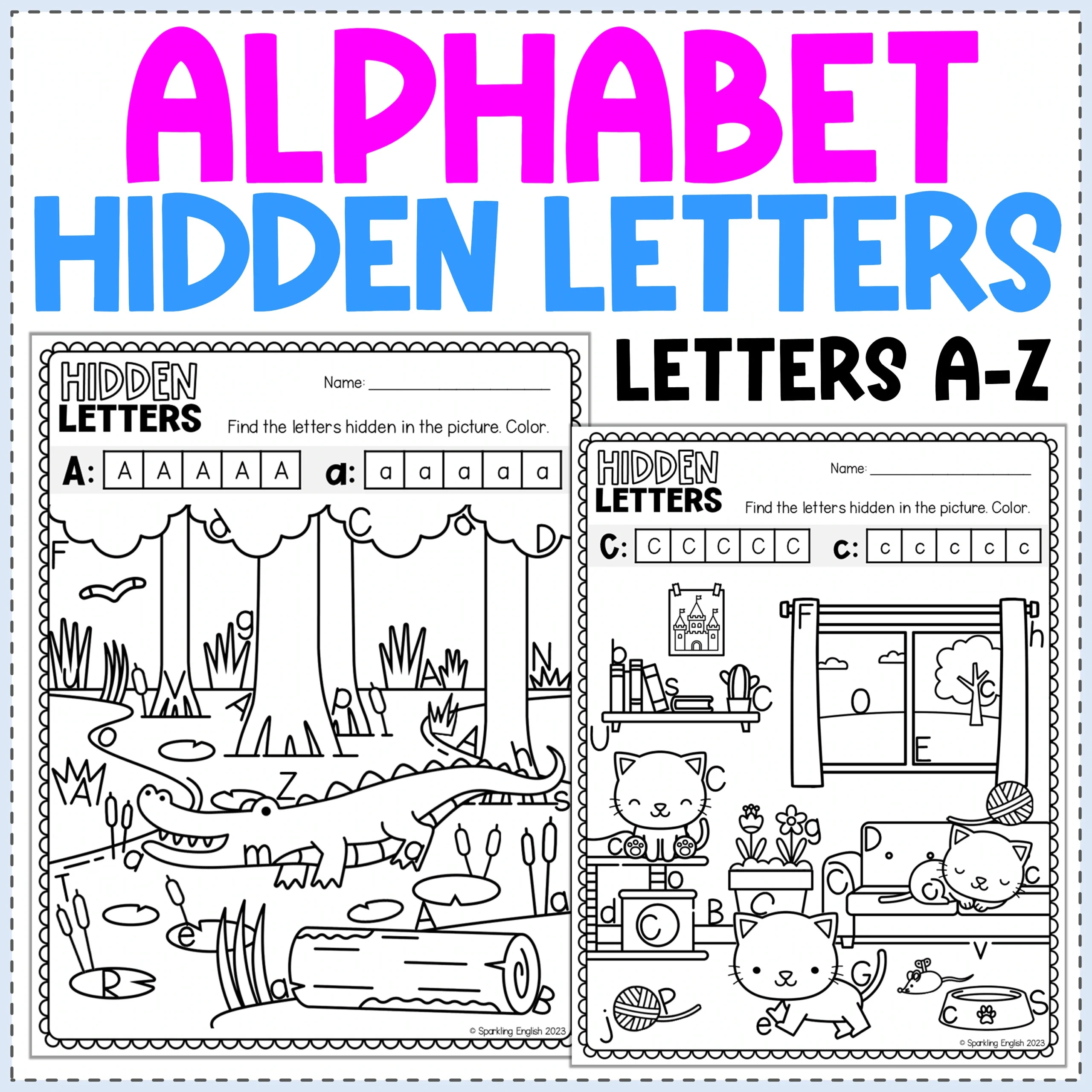 Printable Hidden Alphabet Worksheet Printable Hidden Alphabet Worksheet