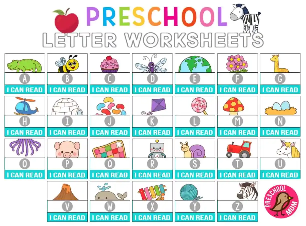 Alphabet Letters Preschool Worksheets