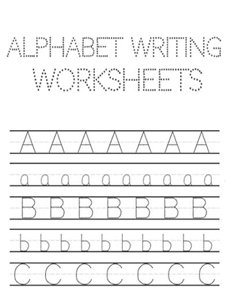Alphabet Handwriting Worksheets For Preschool