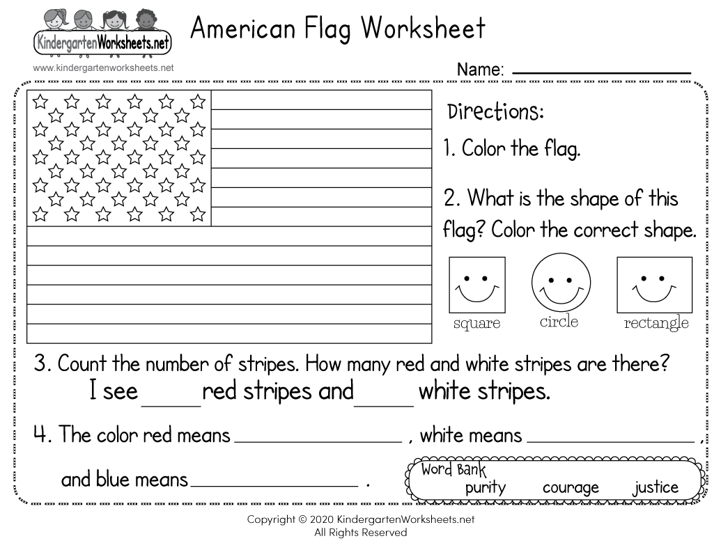 Free Printable American Flag Worksheets Free Printable American Flag Worksheets