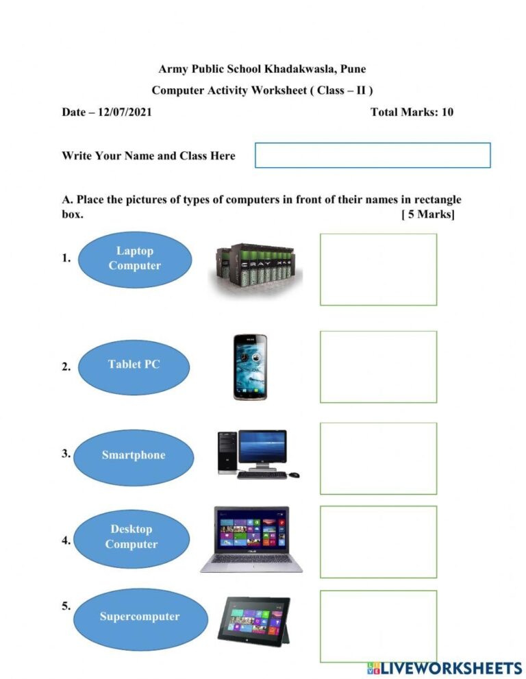APS Computer Ac Free Interactive Worksheets 1160085