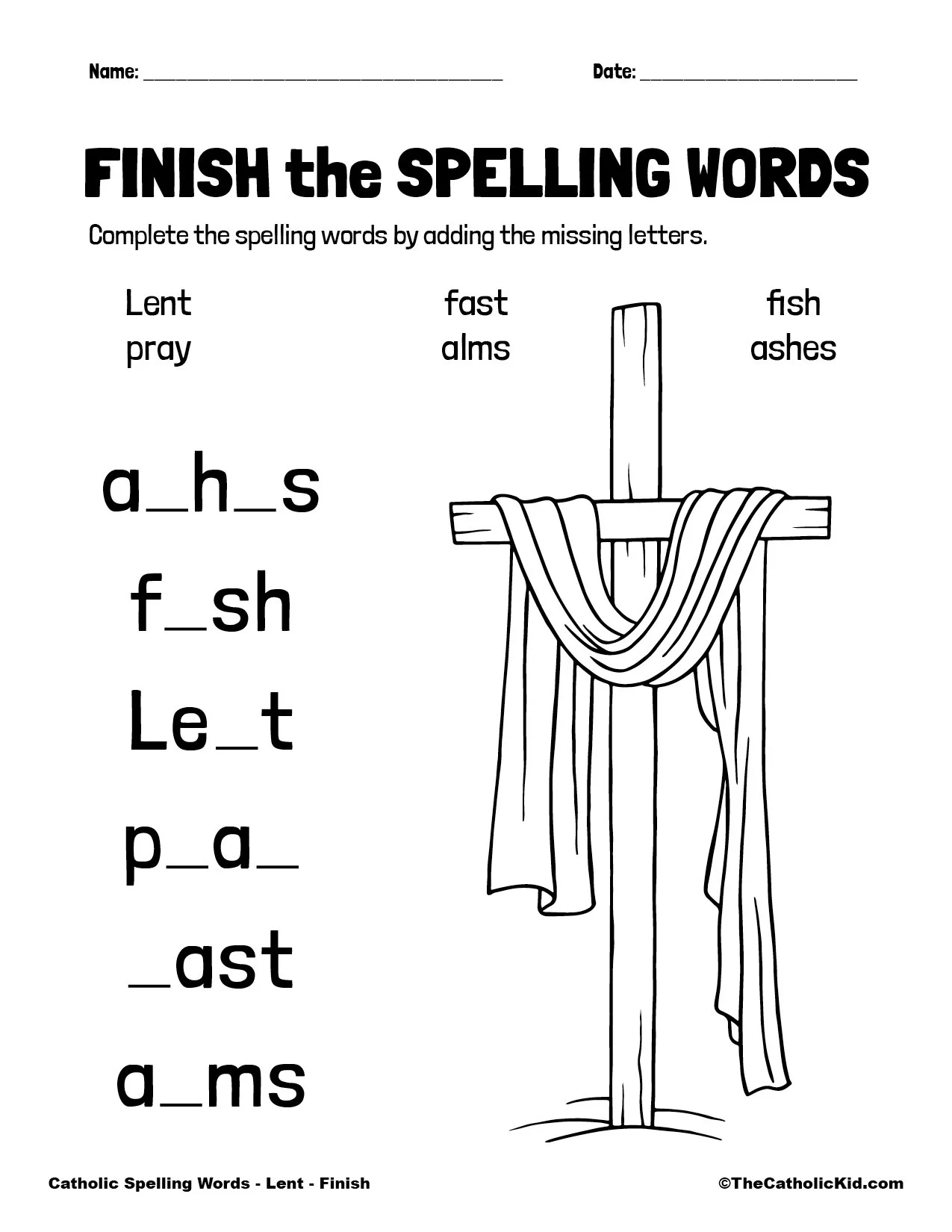 Free Printable Lent Worksheets Free Printable Lent Worksheets