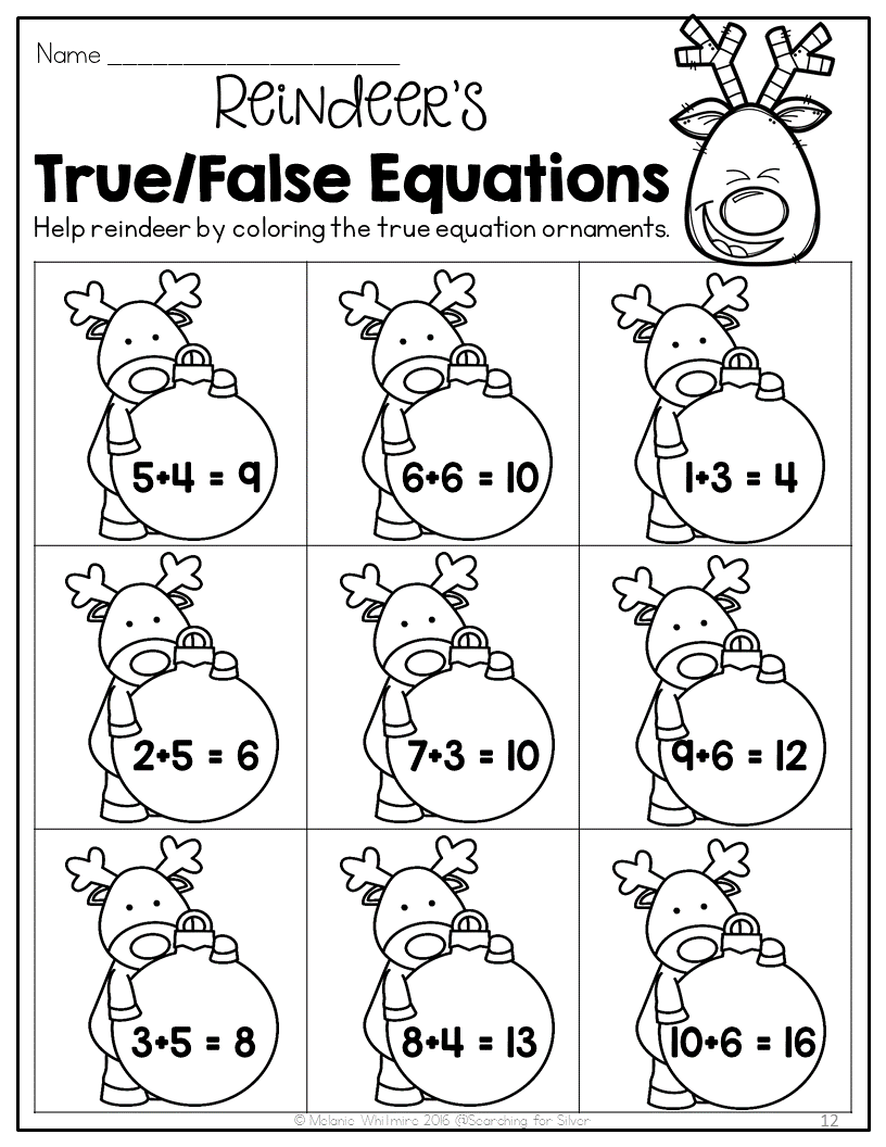 Printable First Grade Christmas Worksheet Printable First Grade Christmas Worksheet