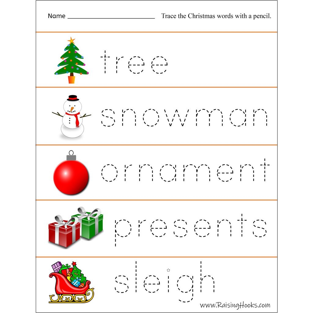 Free Printable Christmas Tracing Worksheets Free Printable Christmas Tracing Worksheets