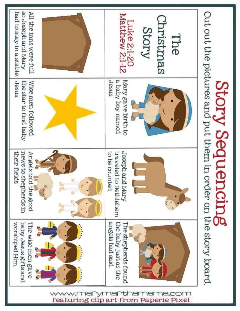 Christian Preschool Christmas Printables Christian Preschool Christmas Printables