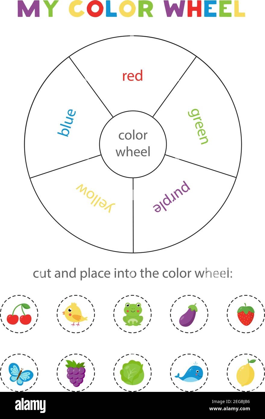 Printable Color Wheel For Preschoolers
