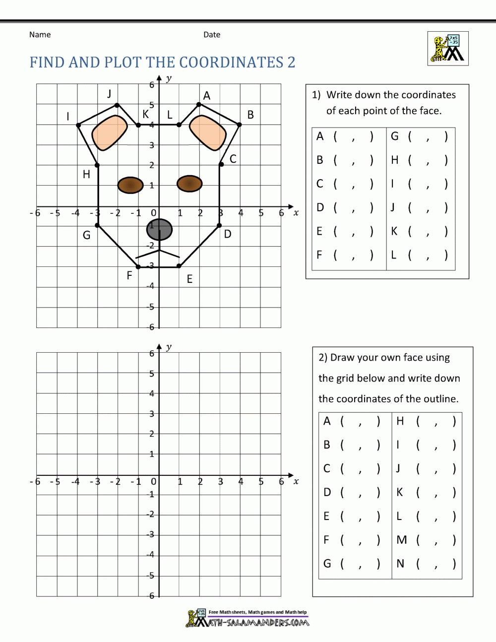 Free Printable Ordered Pairs Worksheets Free Printable Ordered Pairs Worksheets