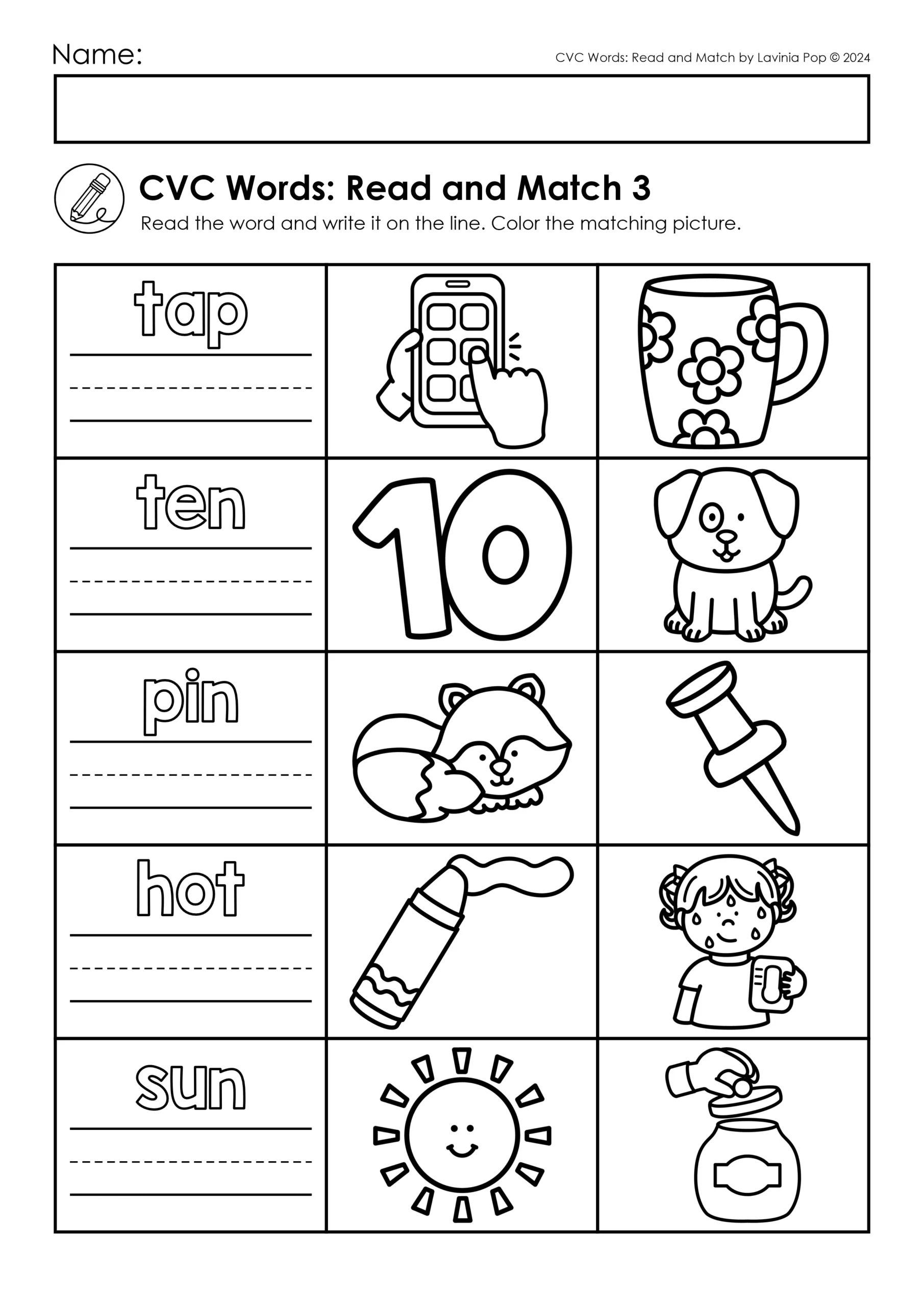 Cvc Word Worksheet Kindergarten Cvc Word Worksheet Kindergarten