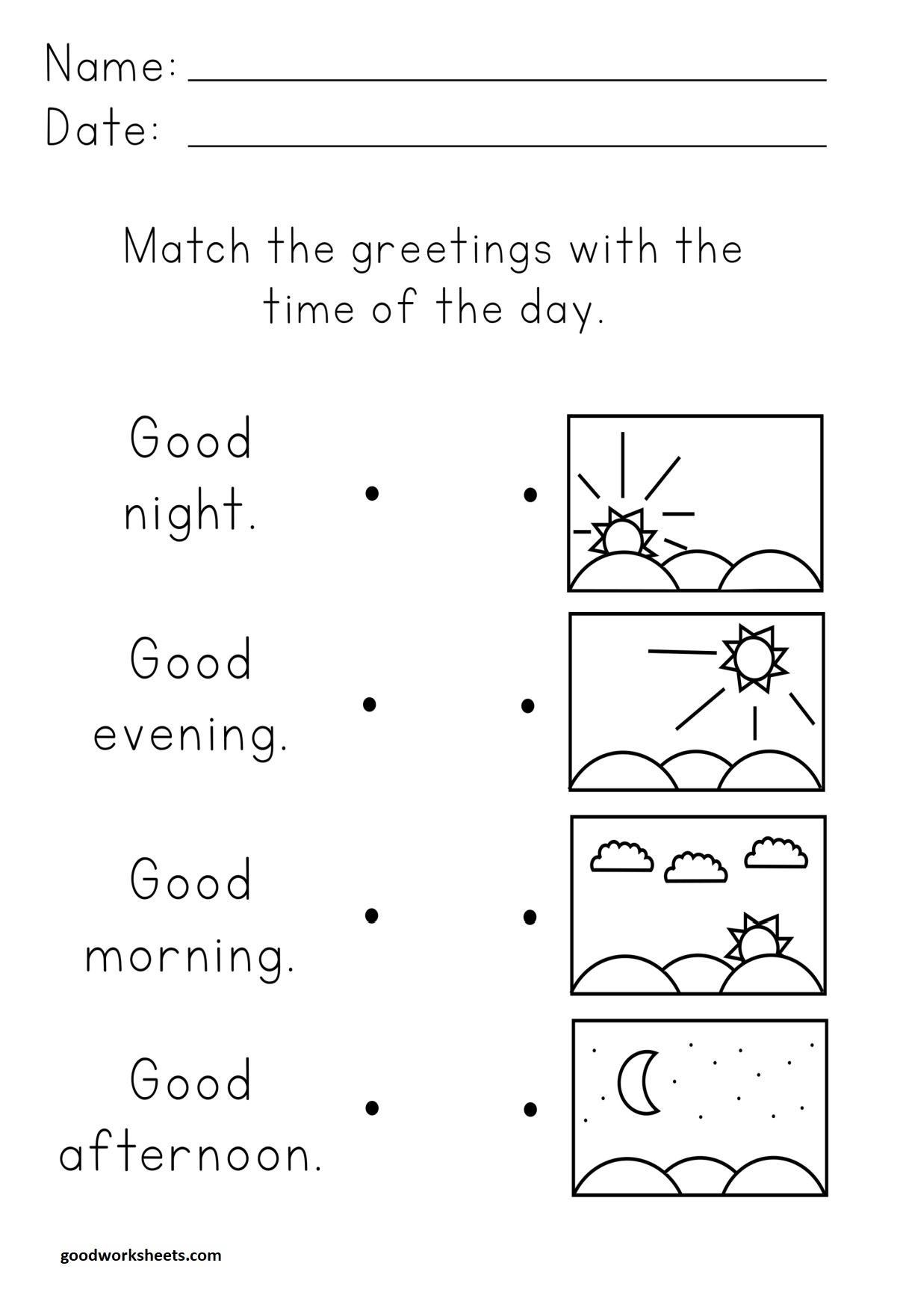 Day And Night Free Printable Worksheets Day And Night Free Printable Worksheets