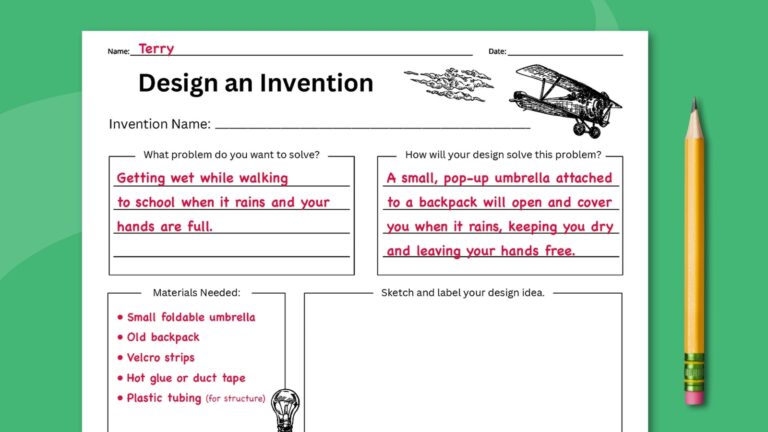 Design An Invention Worksheet Free Printable We Are Teachers