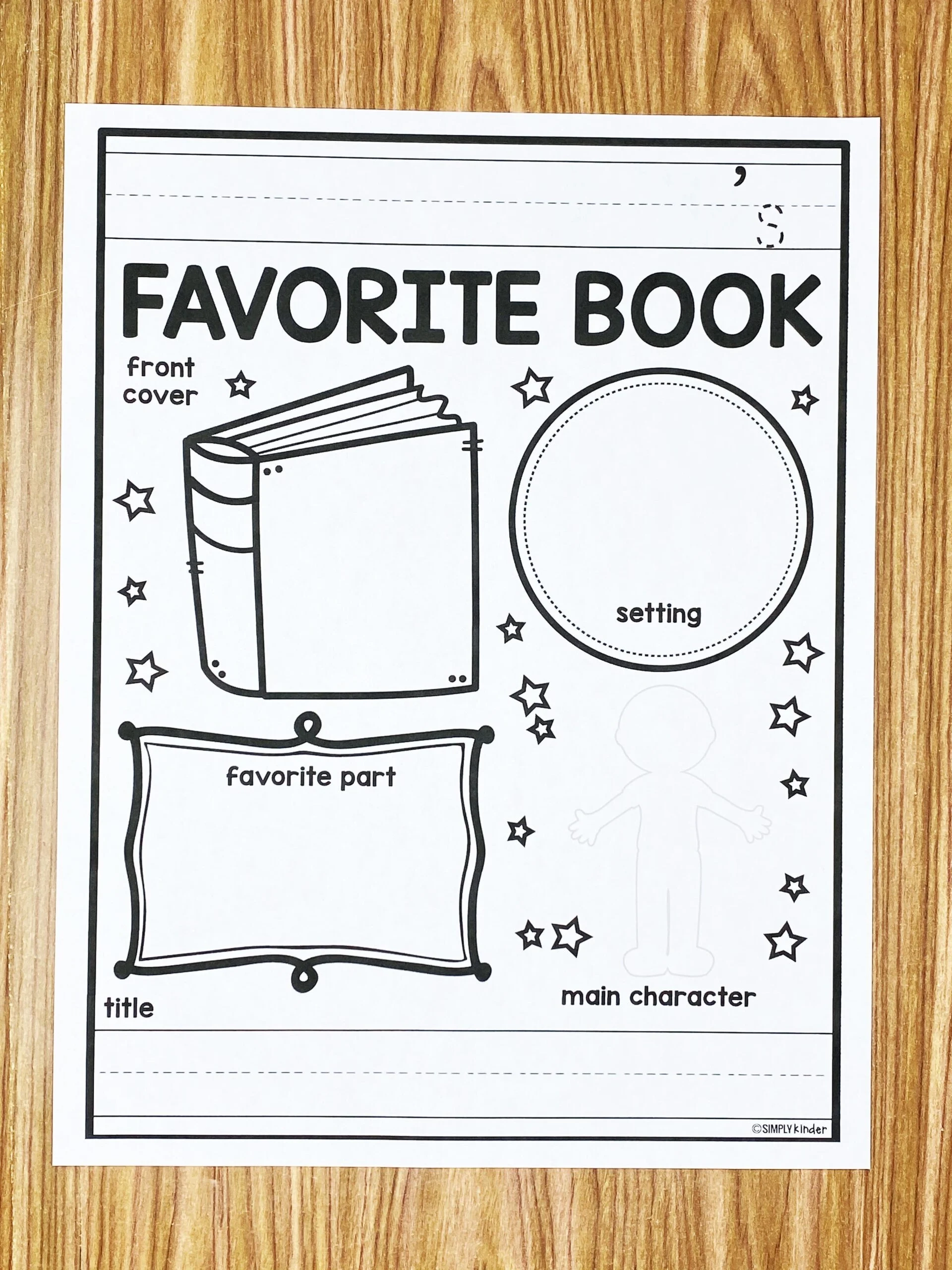 Preschool Book Worksheet Preschool Book Worksheet