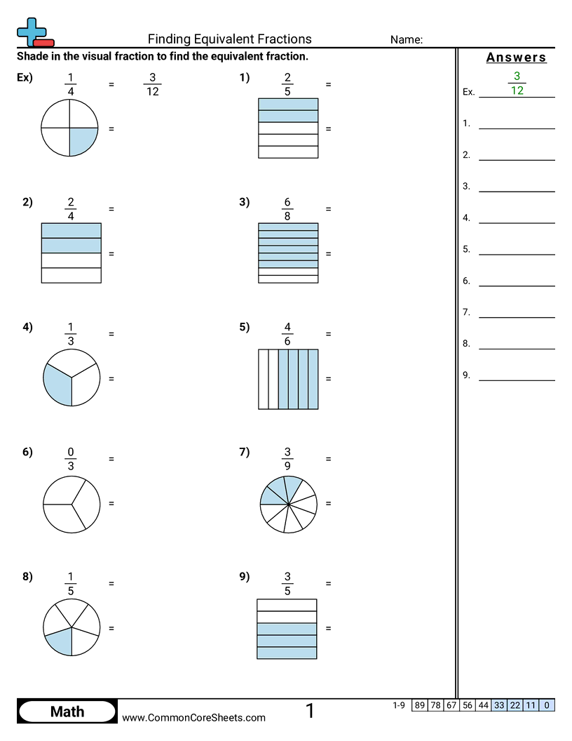 Equivalent Fractions 3rd Grade Worksheets Free Equivalent Fractions 3rd Grade Worksheets Free