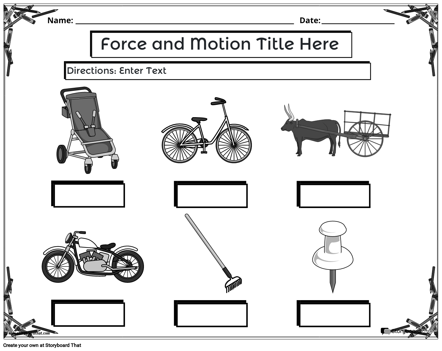 Force And Motion Free Printable Worksheets Force And Motion Free Printable Worksheets