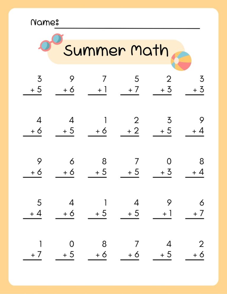 Free 3rd Grade Math Worksheet Templates To Customize Canva
