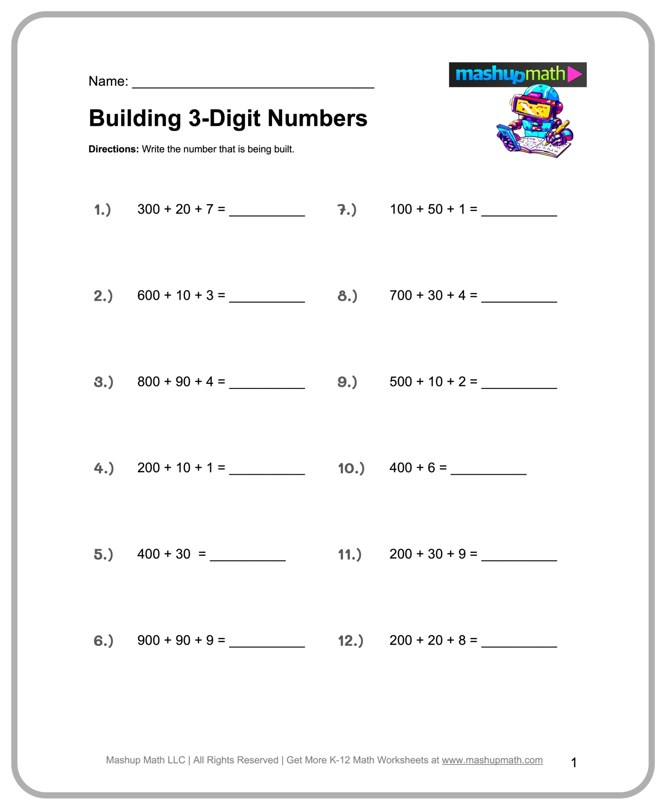Mixed Math 3 Grade Printable Worksheets Mixed Math 3 Grade Printable Worksheets