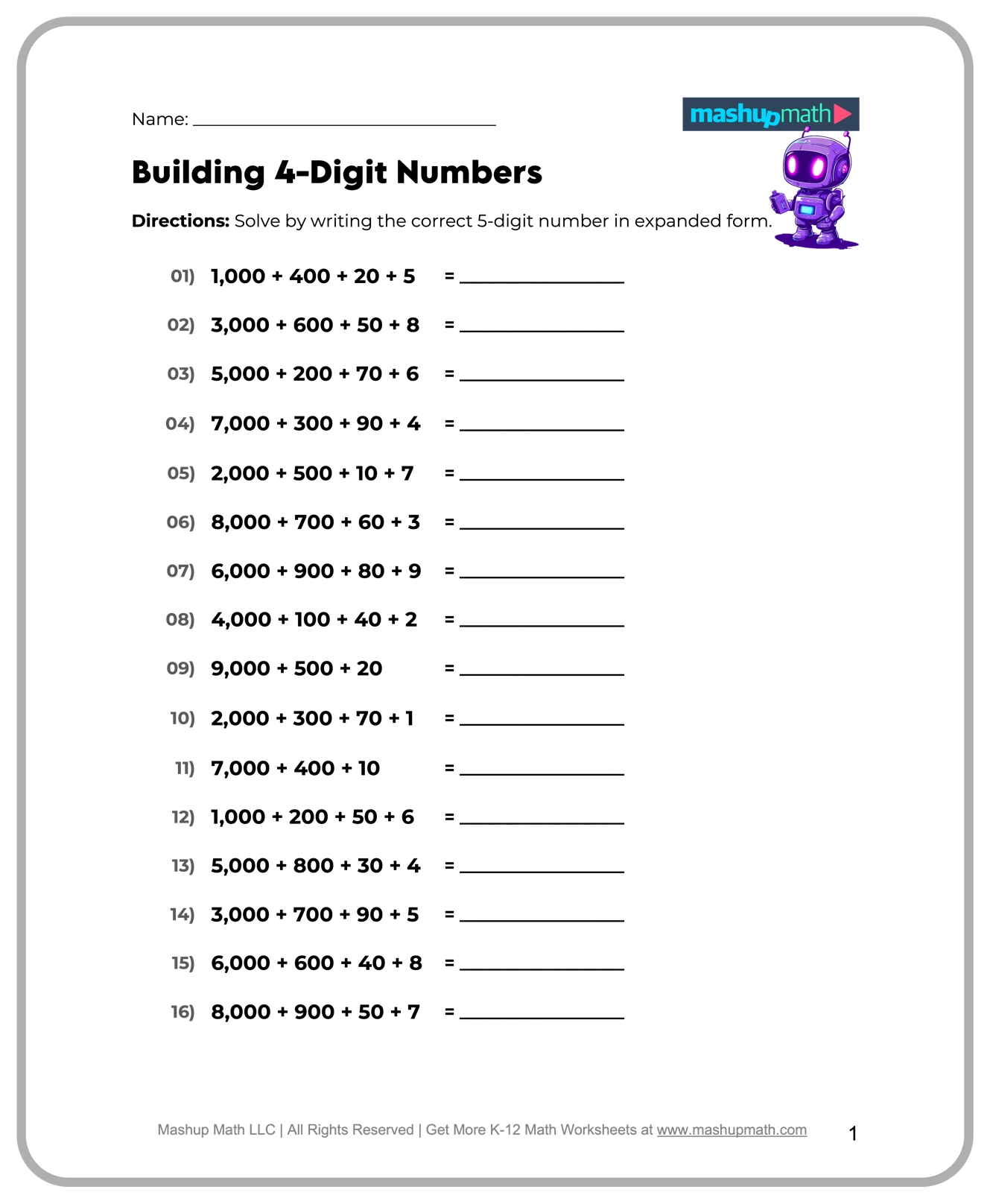 Free Printable Grade 5 Worksheets Free Printable Grade 5 Worksheets
