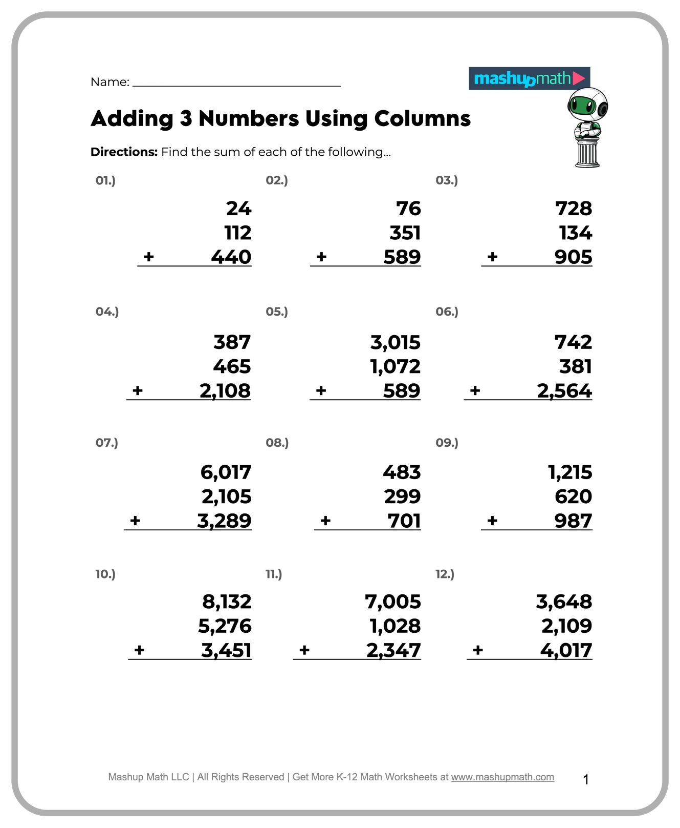 Free Worksheets Maths Grade 5