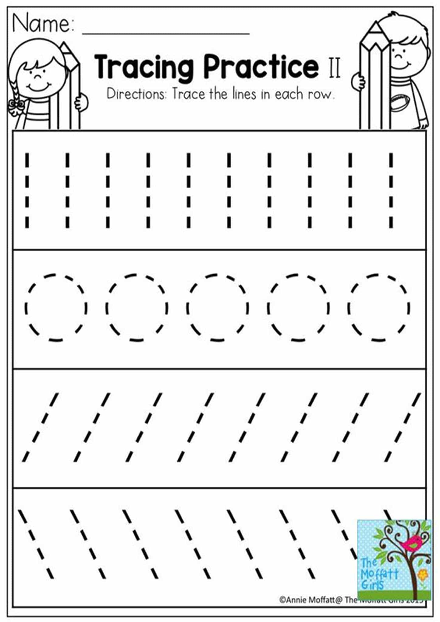 Tracing Lines Printables Preschool Tracing Lines Printables Preschool