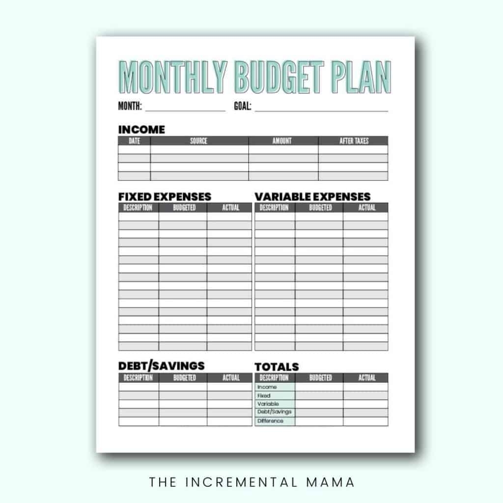 Printable Free Budget Worksheet Printable Free Budget Worksheet