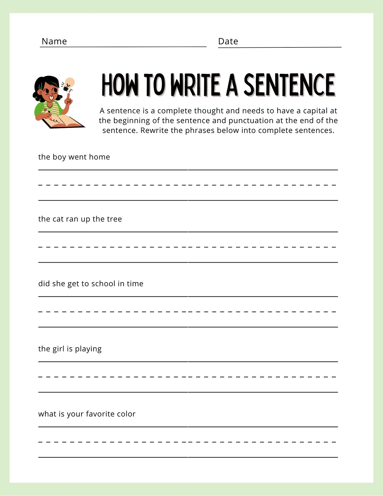 1st Grade Writing Worksheets Free Printable 1st Grade Writing Worksheets Free Printable