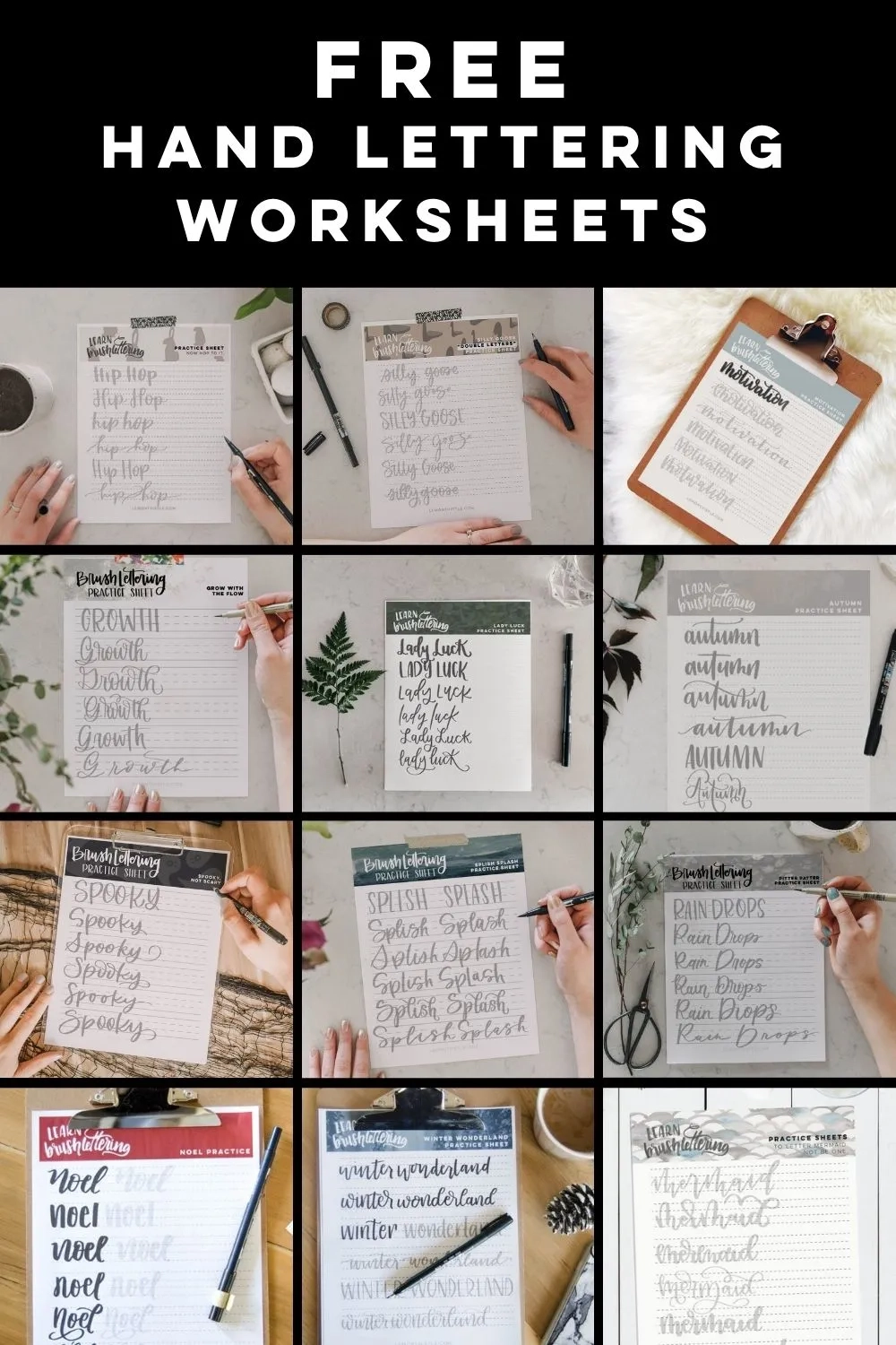 Printable Free Lettering Worksheets
