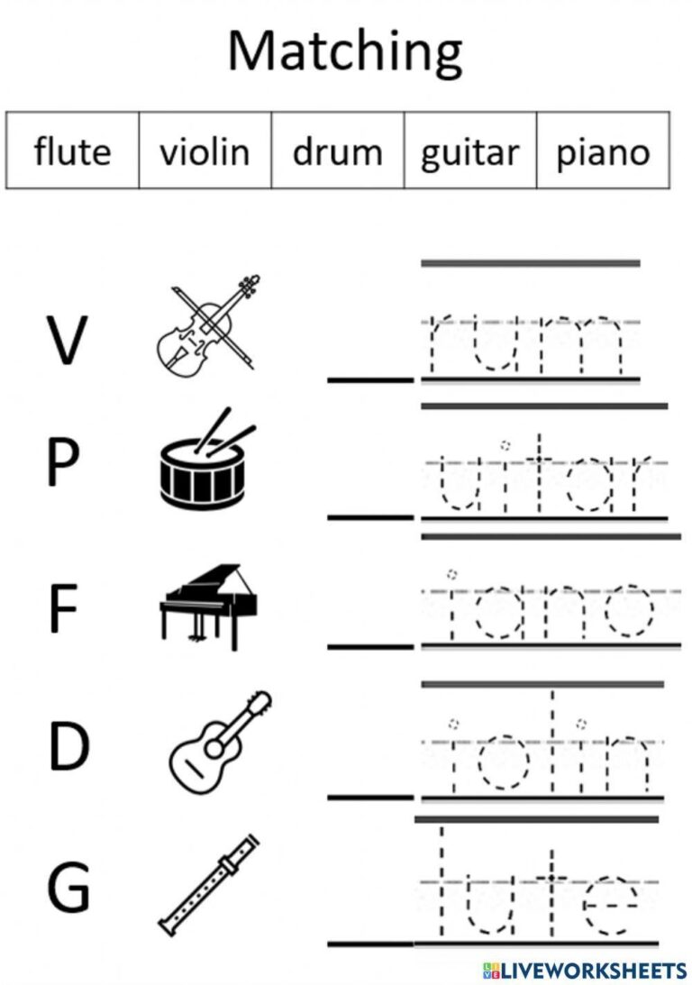 Free Music Instrument Worksheet For Preschoolers Download Free Music Instrument Worksheet For Preschoolers Png Images Free Worksheets On Clipart Library