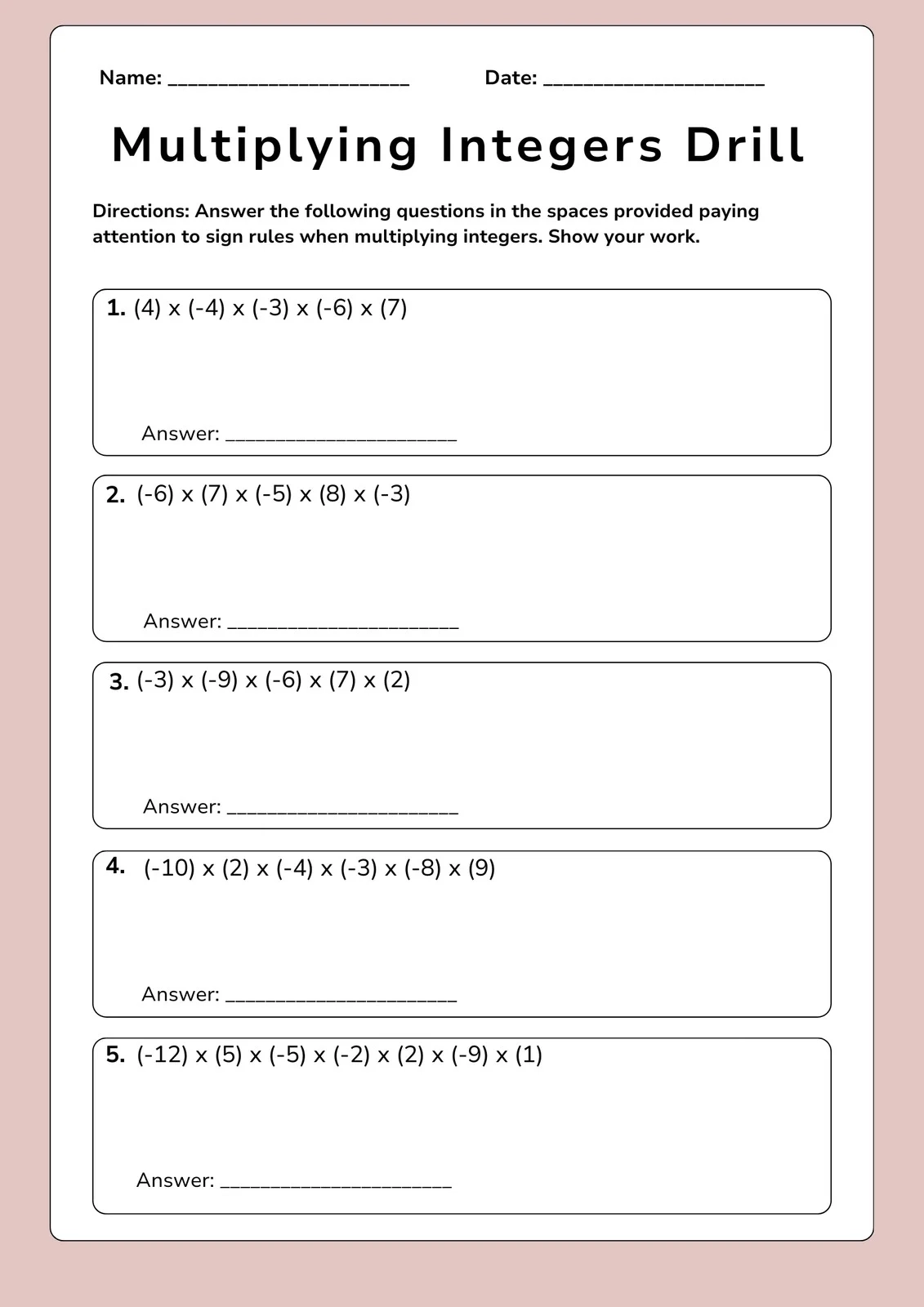 Grade 8 Fun Math Worksheets Printable Grade 8 Fun Math Worksheets Printable