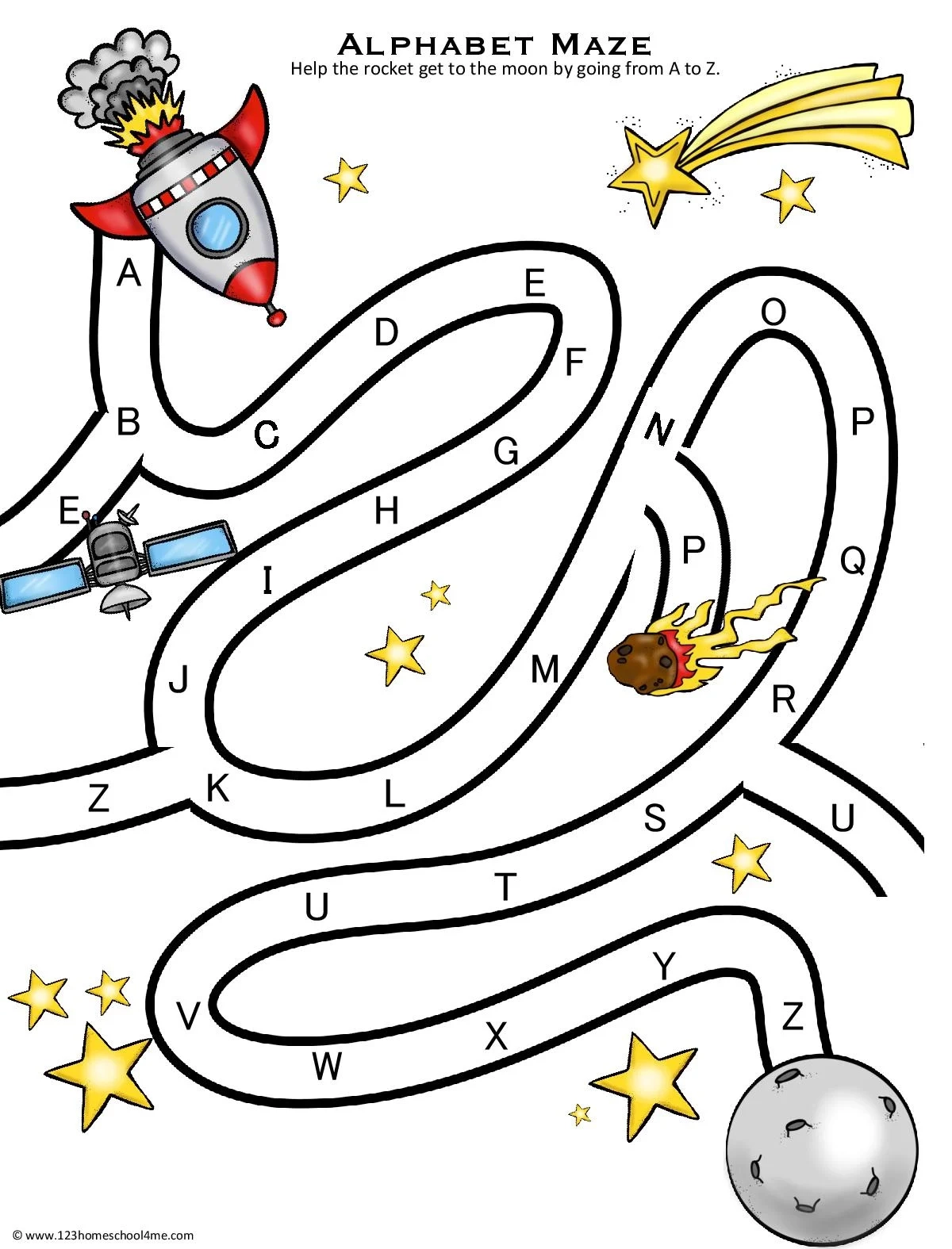 Abc Maze Worksheets Abc Maze Worksheets
